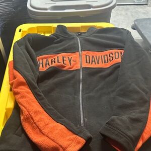 Harley-Davidson Kids Black and Orange Hoodie